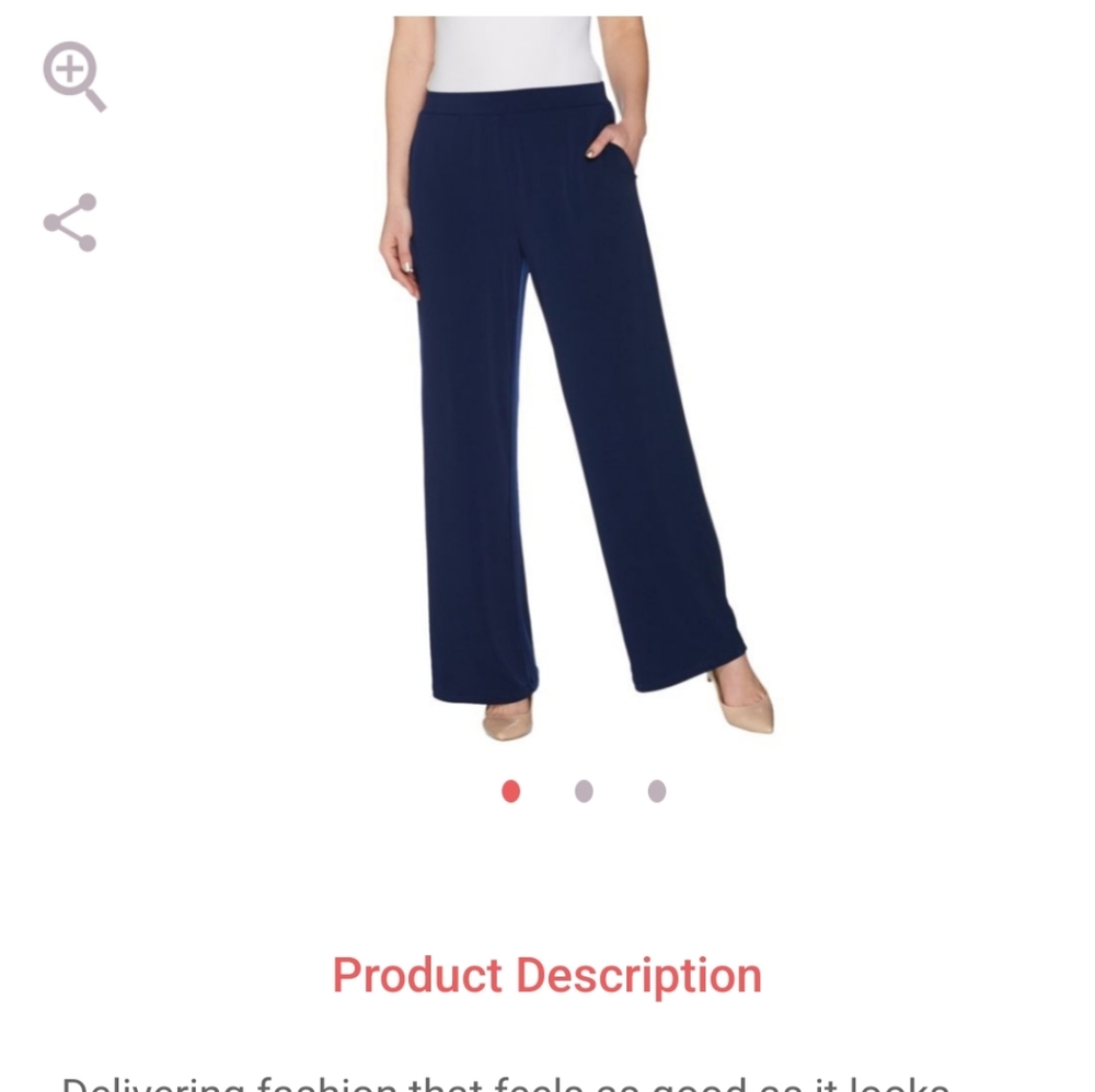 Susan Graver Black Liquid Knit 2x Pants